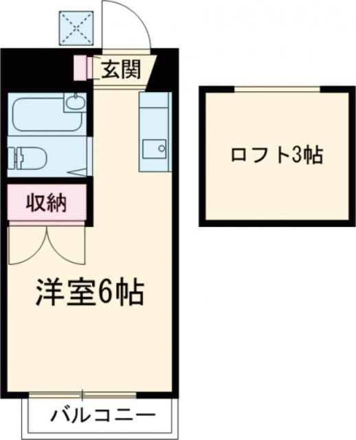 江戸川区南葛西のアパートの間取り