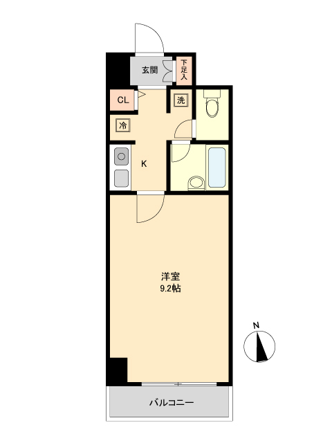 仙台市若林区清水小路のマンションの間取り