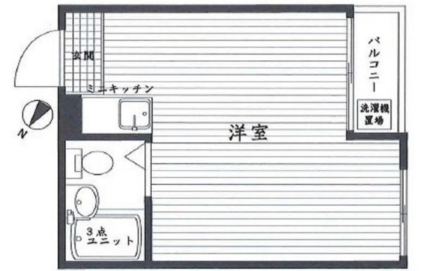 世田谷区三宿のマンションの間取り