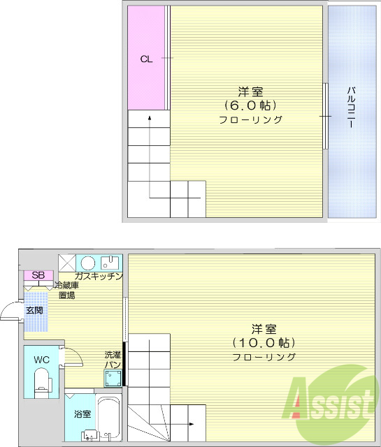 ベルコート五輪の間取り