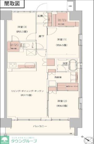 柏市柏のマンションの間取り