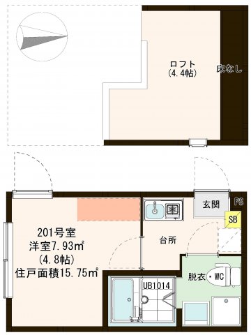 ハーモニーテラス北綾瀬Sの間取り