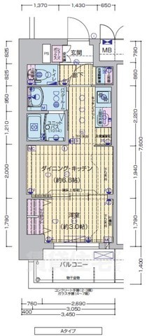 プレサンスTHE KYOTO 粋都の間取り