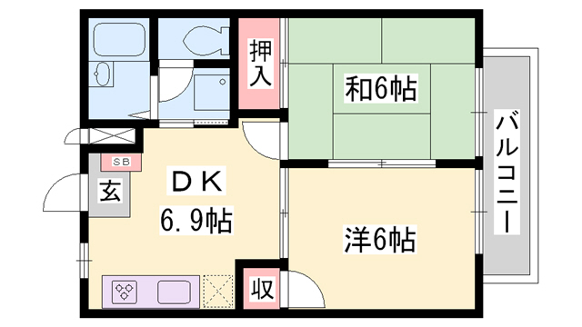 コンフォートエイジＢの間取り