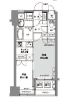 コンフォリア芝公園の間取り