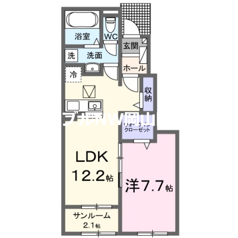 クレール八番館の間取り