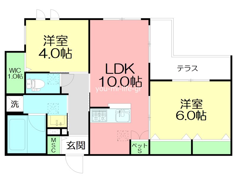 プルミエール湘南二宮II2の間取り