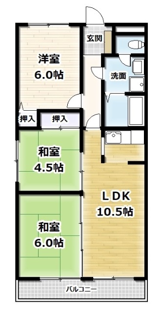 ラポート宇治川の間取り