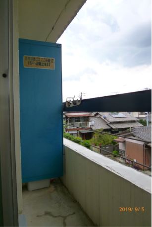 バルコニー　外からの目が気にならないバルコニーで洗濯物が干せます