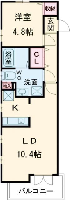 東京都大田区南千束２（マンション）の賃貸物件の間取り