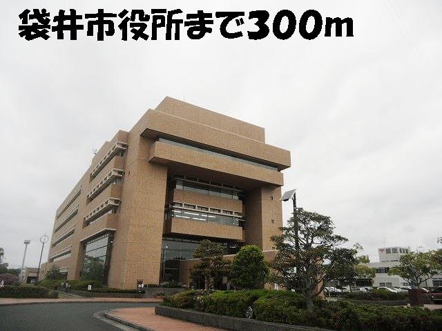 エントランス　袋井市役所まで300m