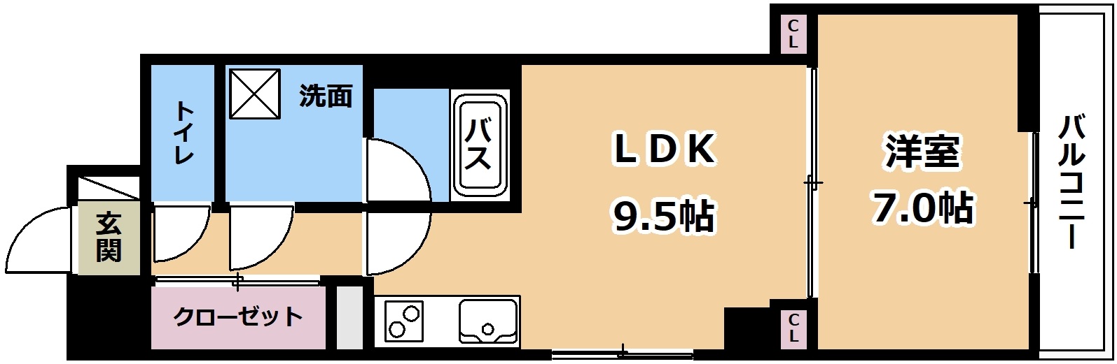 CITY　SPIRE浜大津駅前の間取り