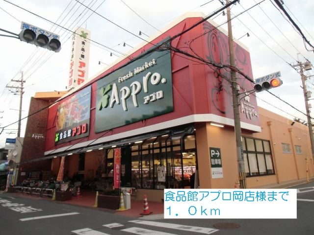 スーパー　食品館アプロ岡店様（スーパー）まで1000m