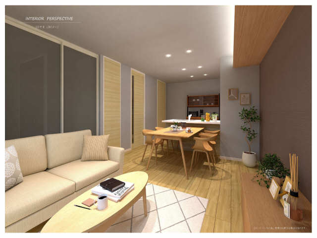 居室・リビング　イメージパースとなります