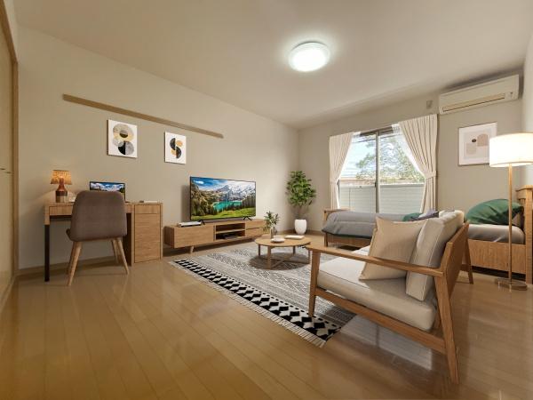 居室・リビング　バーチャルホームステージングの写真です♪