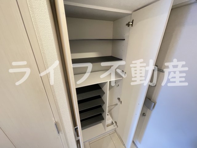 収納　たっぷりとした収納スペースです