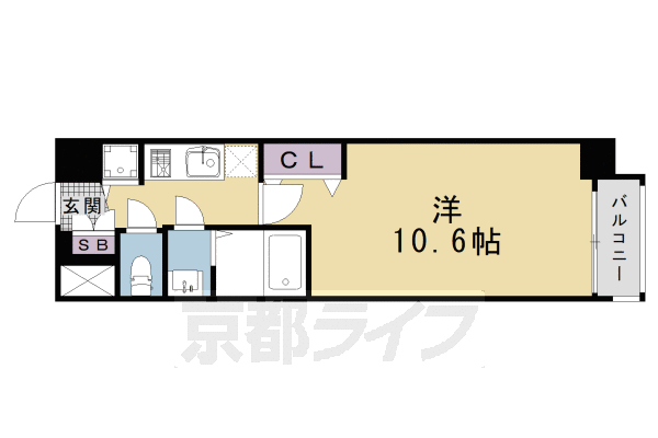 ＪＲ東海道本線 京都駅 徒歩15分 5階建 築11年の間取り写真