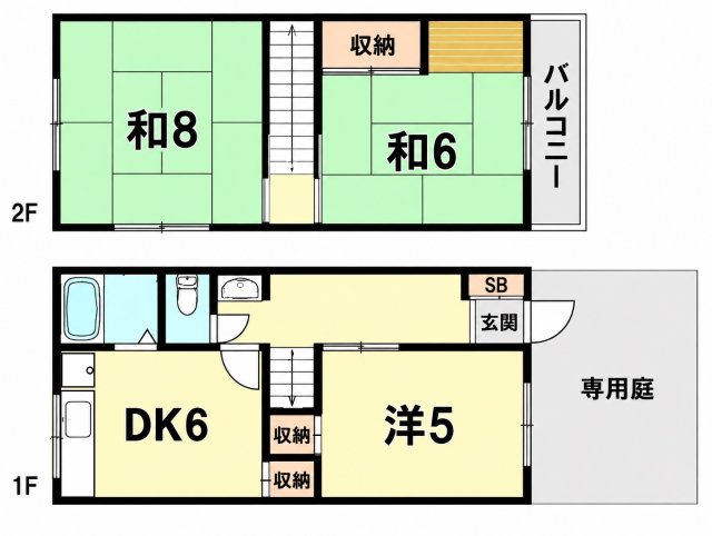 上高丸3丁目戸建の間取り写真