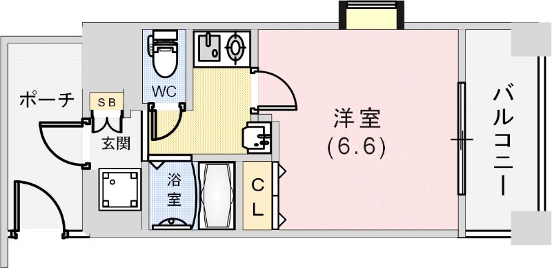 エステムコート新神戸エリタージュの間取り写真