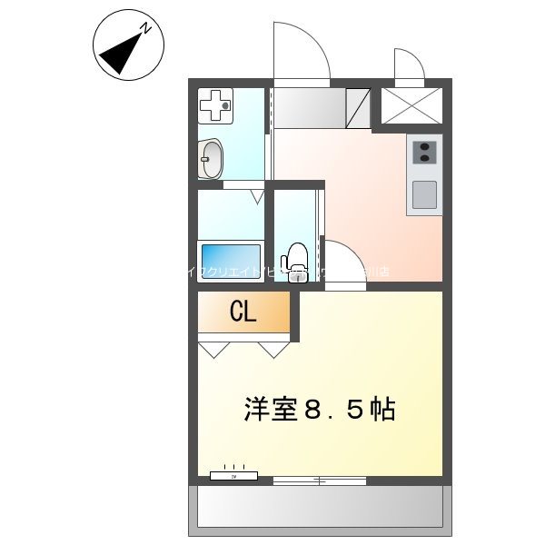 フルール宝殿の間取り写真