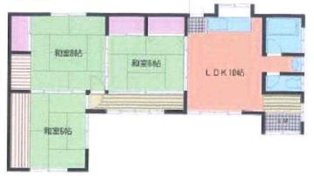 ＪＲ高崎線 鴻巣駅 徒歩29分 1階建 築44年の間取り写真