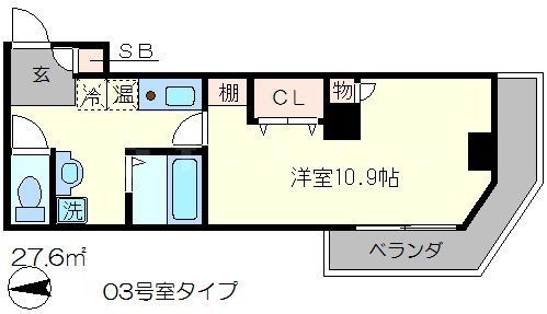 レジデンス花菱の間取り写真