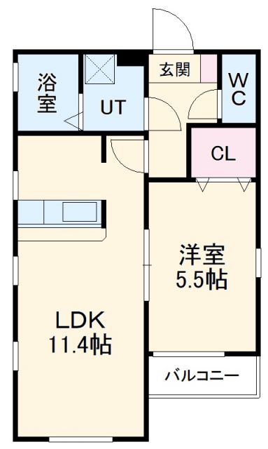 LUXE.STYLE辻町WESTの間取り写真