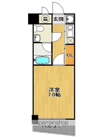 西鉄天神大牟田線 西鉄平尾駅 徒歩6分 8階建 築38年の間取り写真