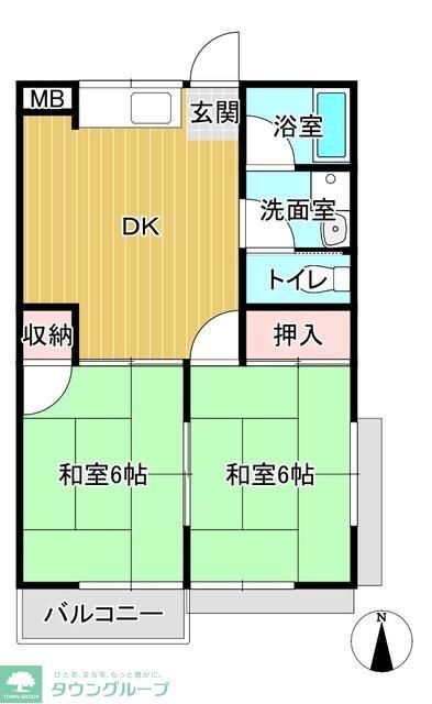 コスモハイツ三郷の間取り写真