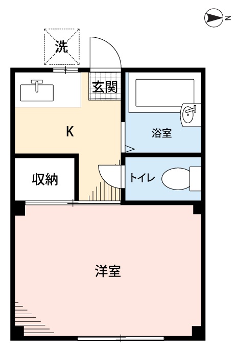 コスモハイツ八百富の間取り写真