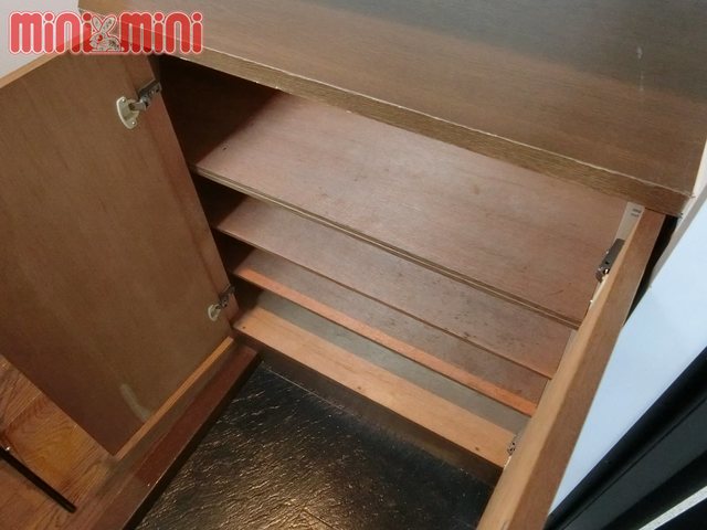 玄関　シューズボックスで玄関スッキリです