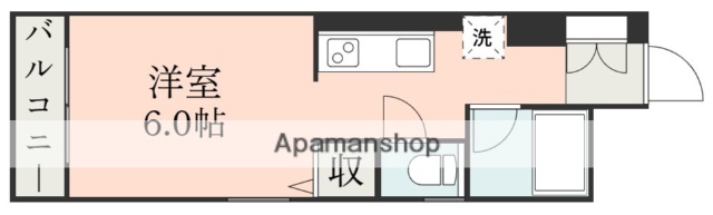ＪＲ指宿枕崎線 郡元駅 徒歩7分 2階建 築22年の間取り写真