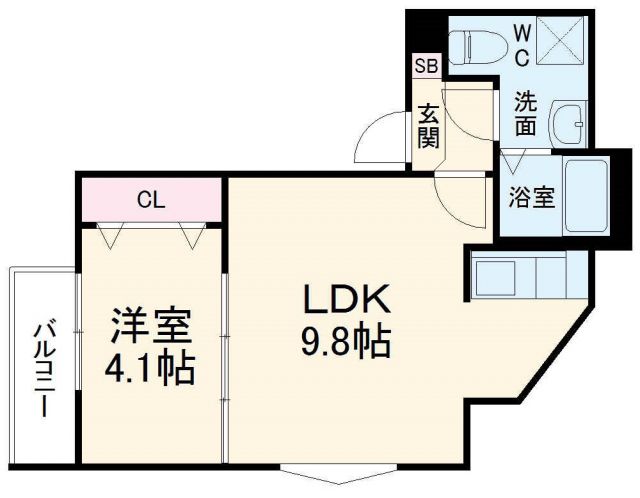 CRASTINE愛宕町の間取り写真