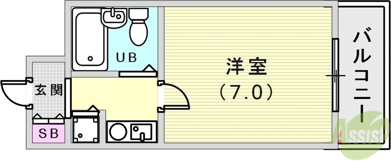 ペイサージュSANKOの間取り写真