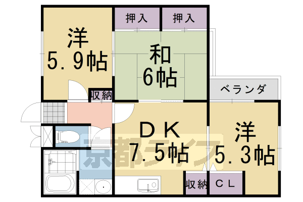 キロックス向日町の間取り写真