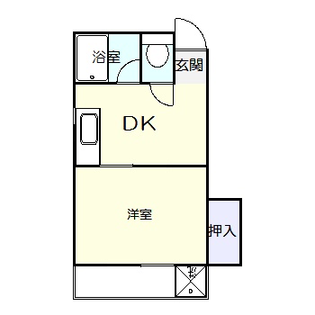 【高知市福井東町のマンションの間取り】