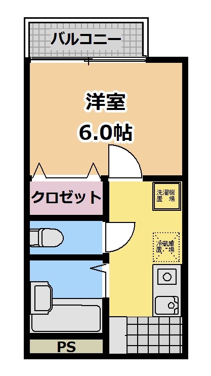ビーライン小田の間取り写真