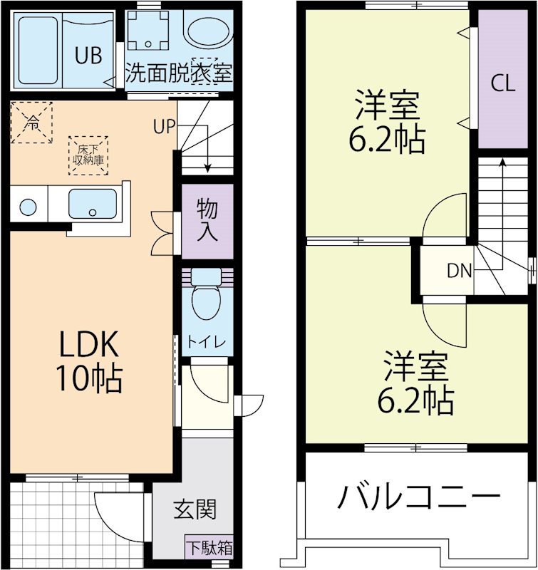 メゾンドゥ・ボヌールの間取り