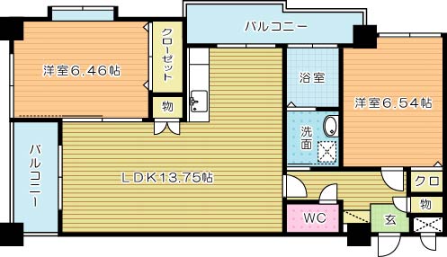 サンシャイン熊本の間取り