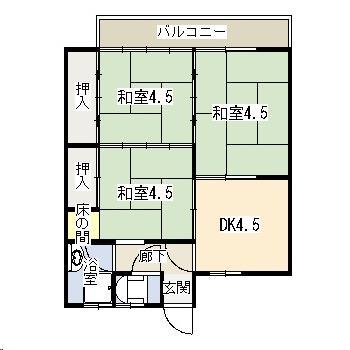 中村マンションの間取り