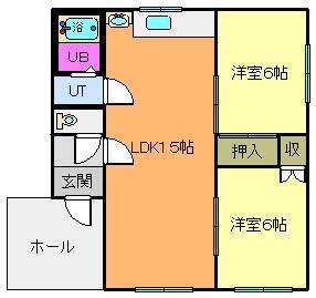 フラワーマンション１号館の間取り