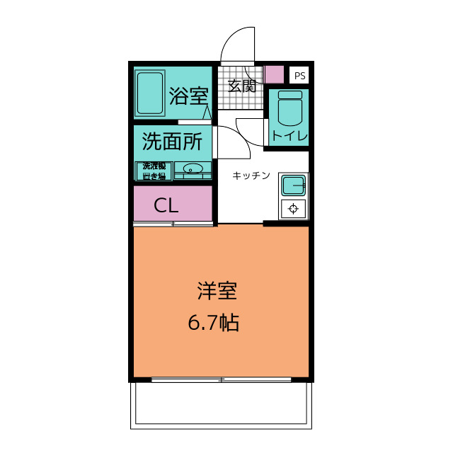 ラフォーレ萩原の間取り