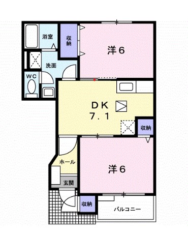 EDELHEIGHTS　1号館の間取り