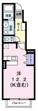 岡山県倉敷市連島中央４（アパート）の賃貸物件の間取り