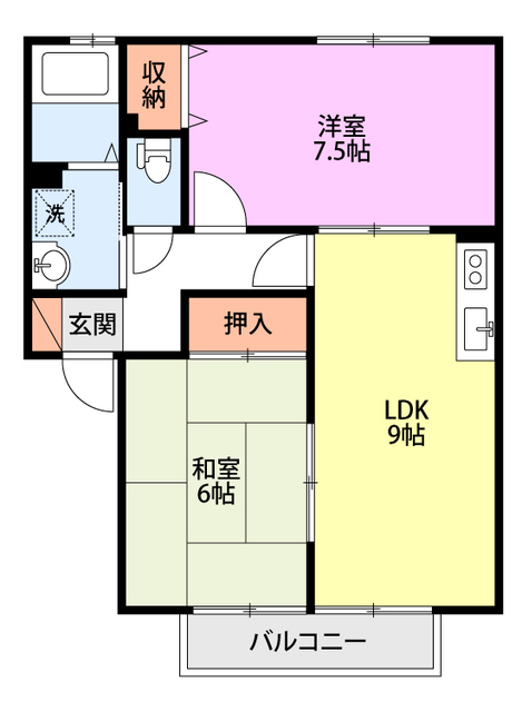 イーストタウンＢ棟の間取り