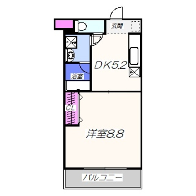 【堺市西区浜寺石津町中のマンションの間取り】