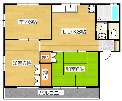 マイホーム佐伯の間取り