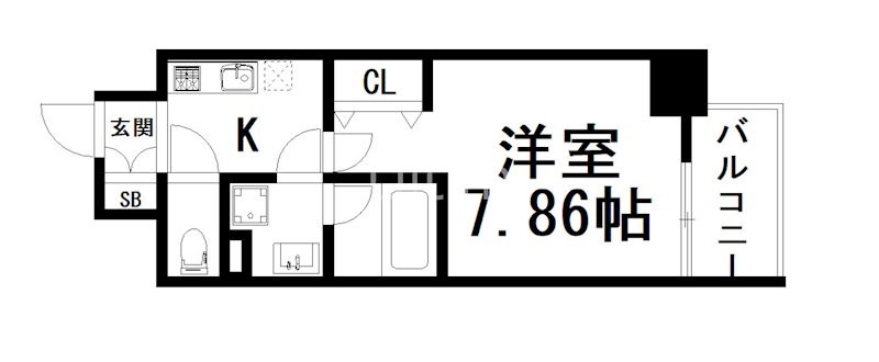 CAVANA九条烏丸の間取り