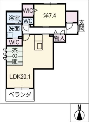 リオリエント蘇原の間取り