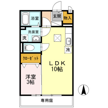 エストゥディオ　Ｂ棟の間取り